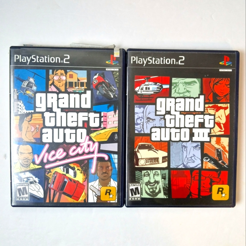 Grand Theft Auto Vice City & 3 for PlayStation 2/TESTED